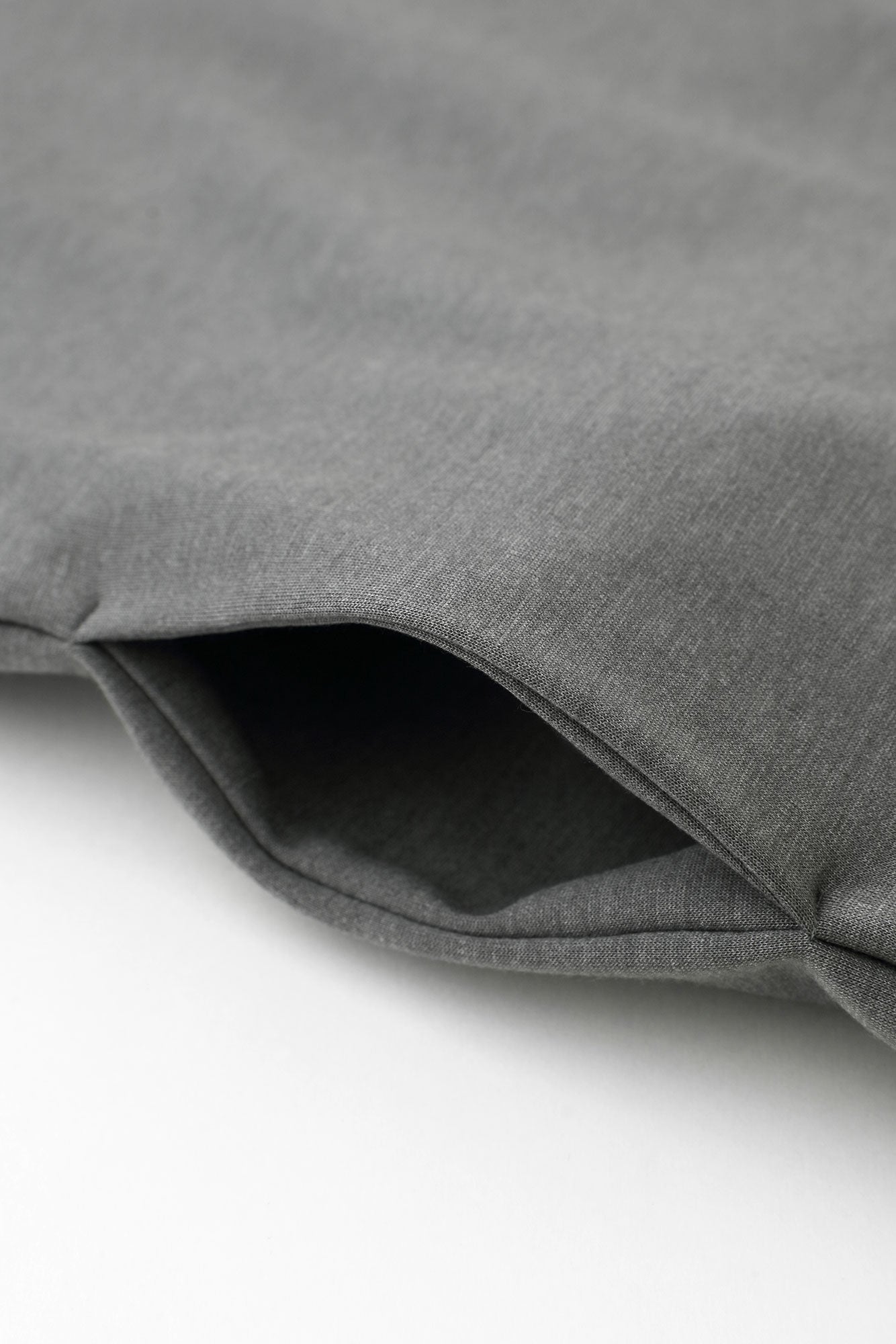 【預購】Soft Thermo(R) 羅紋針織布 高領長袖連身裙 超長版/灰色(※預計於12月9日左右發貨)