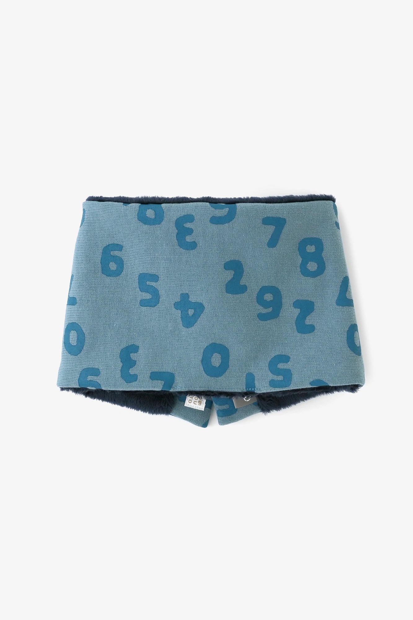 ●リバーシブル BIKEネックウォーマーKIDS/そすうこん しょうか あおみどりいろ