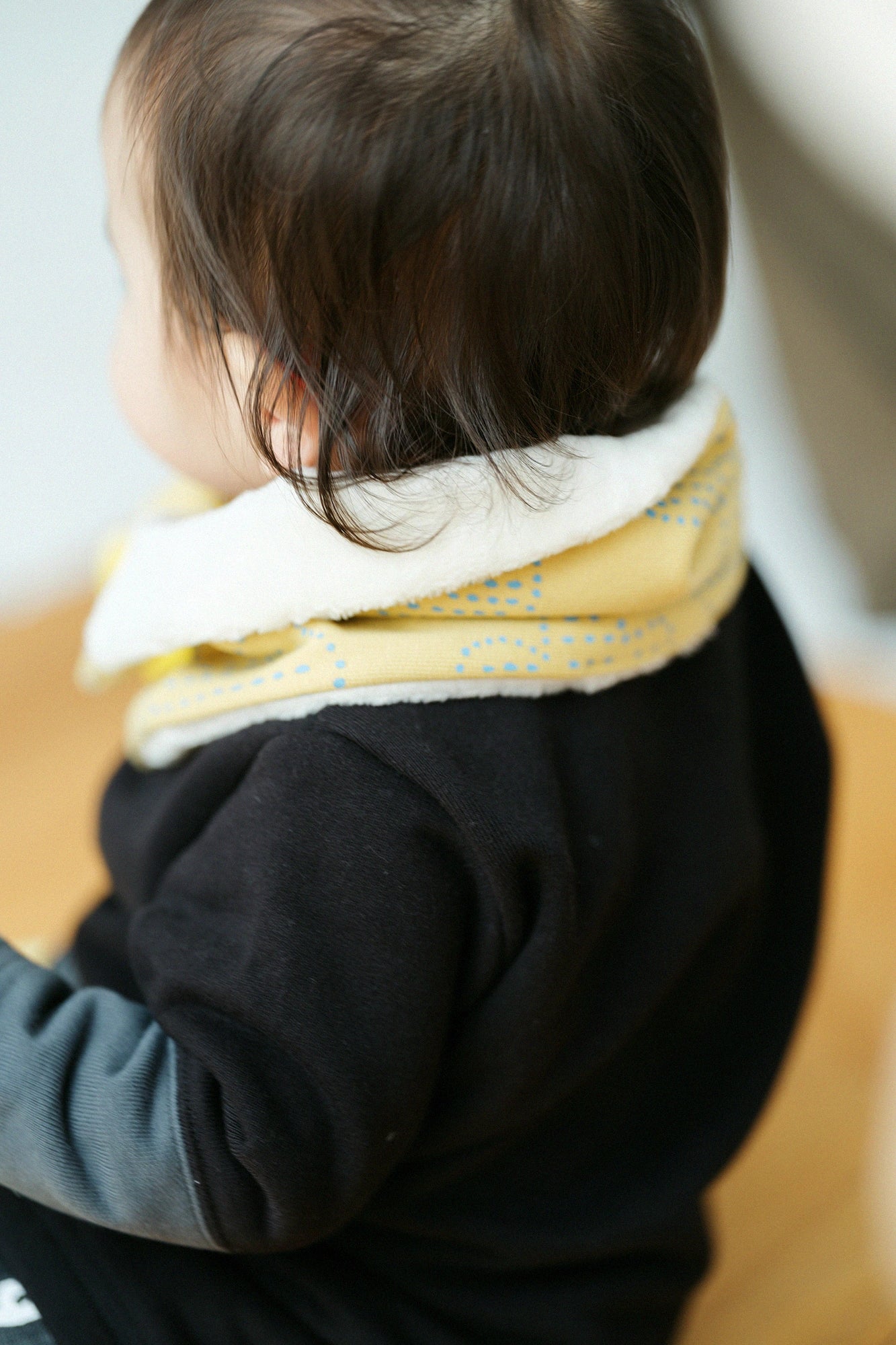 ●リバーシブル BIKEネックウォーマーKIDS/あおばな うすきいろ