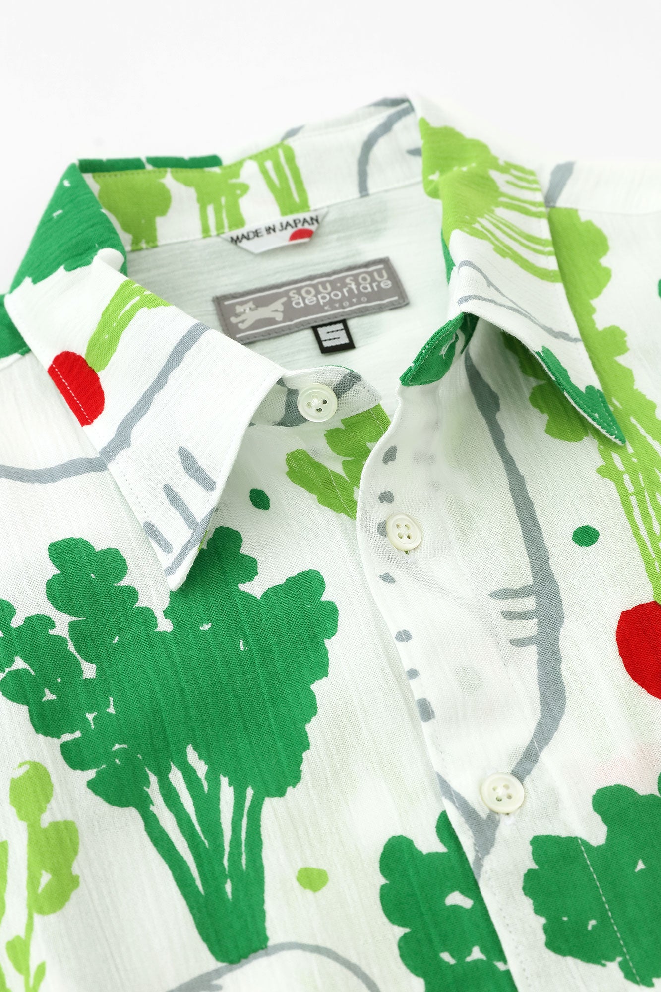 高島縮 20/20 シャツ/大根かぶら