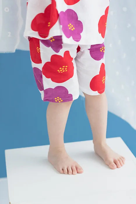 ●いせもめん こどもじんべい/はなつばき