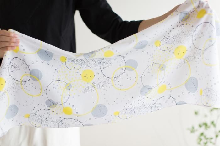 伊勢木綿 textile手ぬぐい/ぴちぴちちゃぷちゃぷ