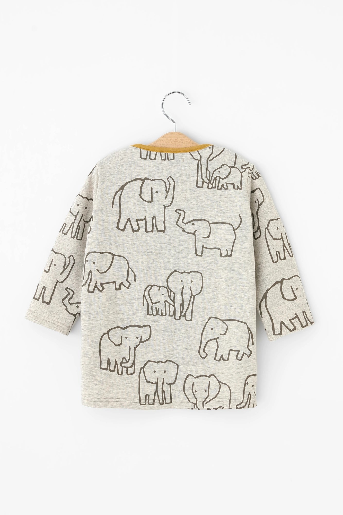 ●內抓毛 雙色袖外套/象 米白色