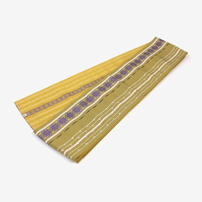 Ceinture pochette demi-largeur Hakata/ocre doré