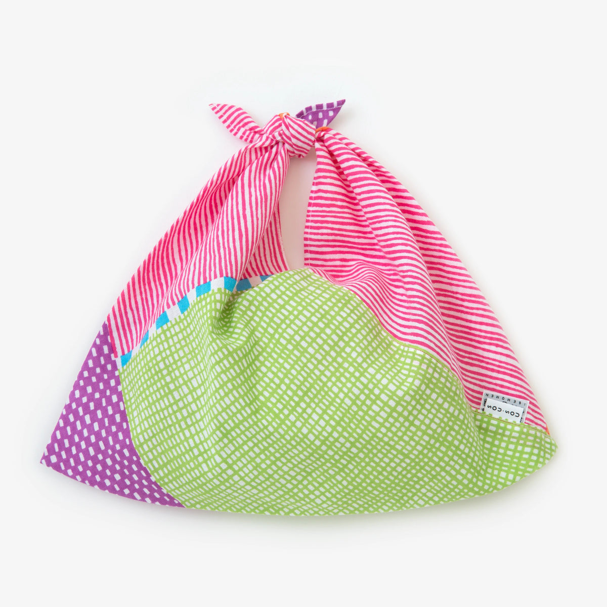 Isemomen Cotton Kohabaori Eco Bag / Lines and Dots Miyabi