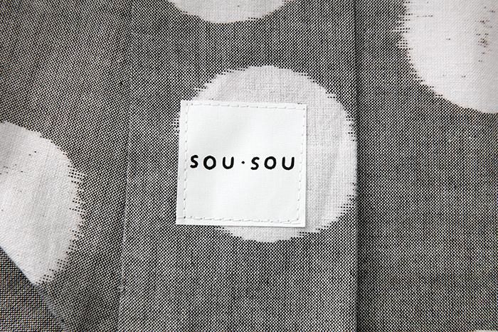 【※Custom Sewing Price Excluded】Kurume Kasuri Fabric / Polka Dots Light Grey × White