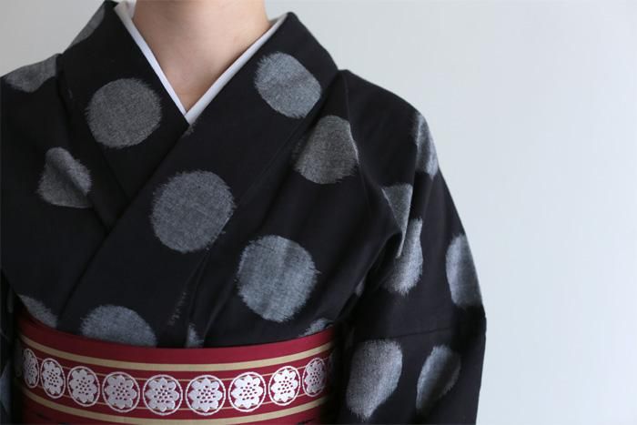 【※재단별도】쿠루메가스리 원단/스이교쿠 검은색(당신이 그것을 입었다면 괜찮습니다) ×회색