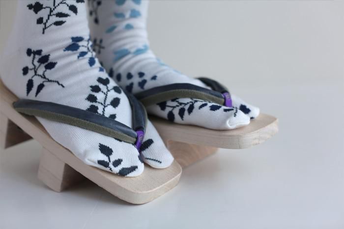 分趾襪(普通長度)/葉蔭 米白色 【男・女性用】