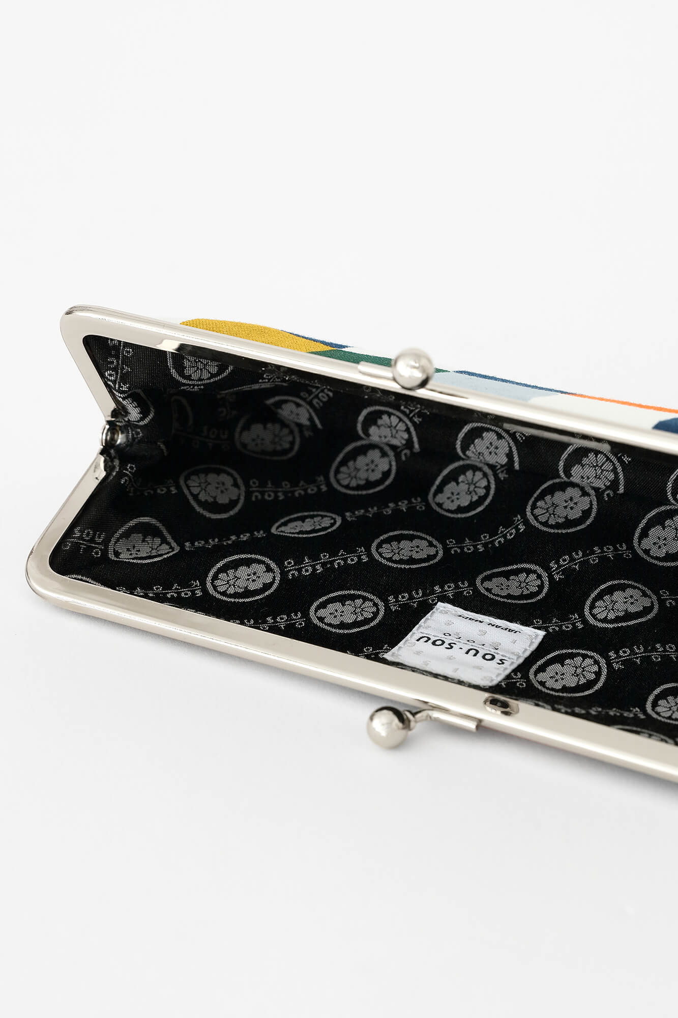 12號帆布 軟 口金包(横長)/日常朝茶事