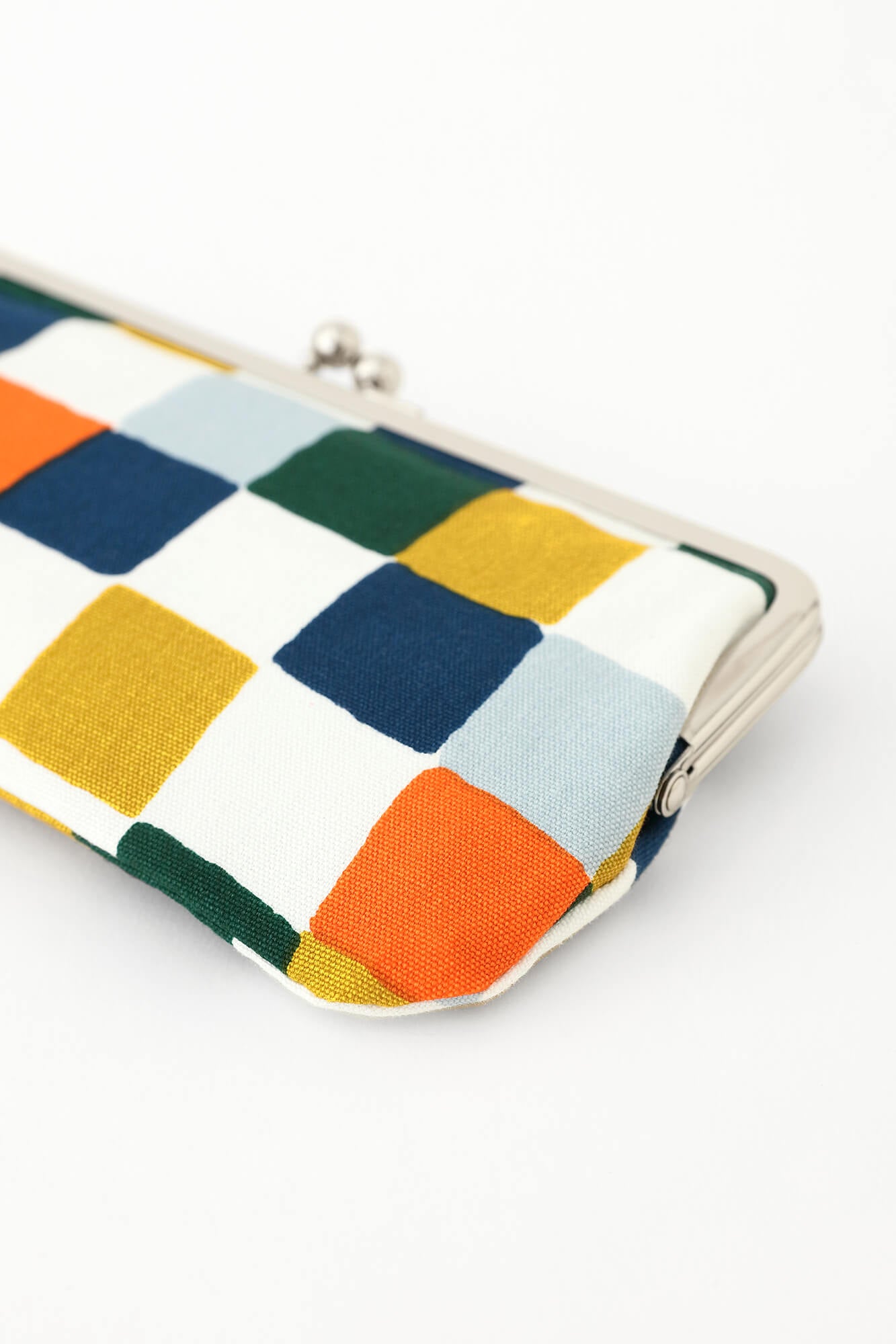 12號帆布 軟 口金包(横長)/日常朝茶事