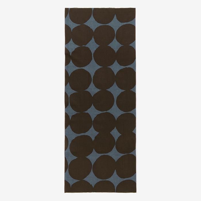 Isemomen Cotton Textile Handkerchief / Marbles Large Lead Color×Brown