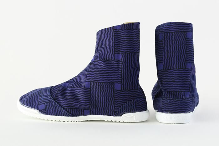 【net限定】先丸5枚足袋/かごめ編み 正紺(しょうこん)