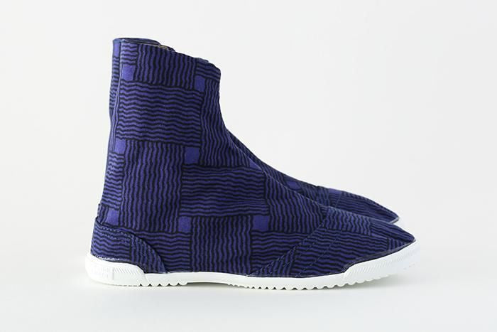 【net限定】先丸5枚足袋/かごめ編み 正紺(しょうこん)