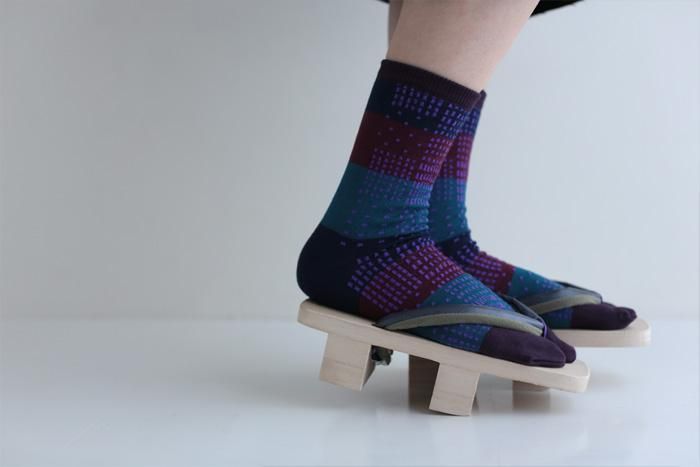 타비양말(보통 길이)/시키이시 에도 무라사키(남녀용)