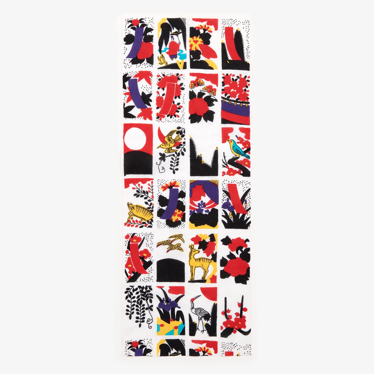伊勢木綿 textile手ぬぐい／花札（はなふだ）
