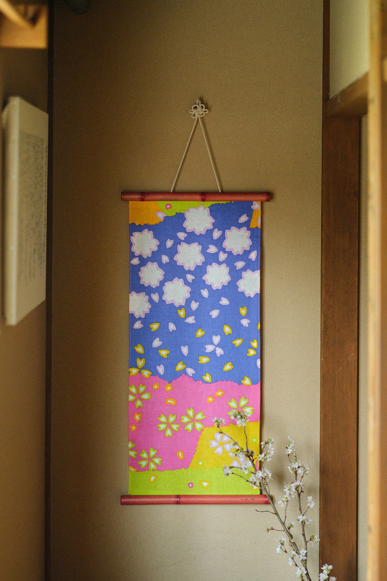 伊勢木綿 textile手ぬぐい/さくらさくら