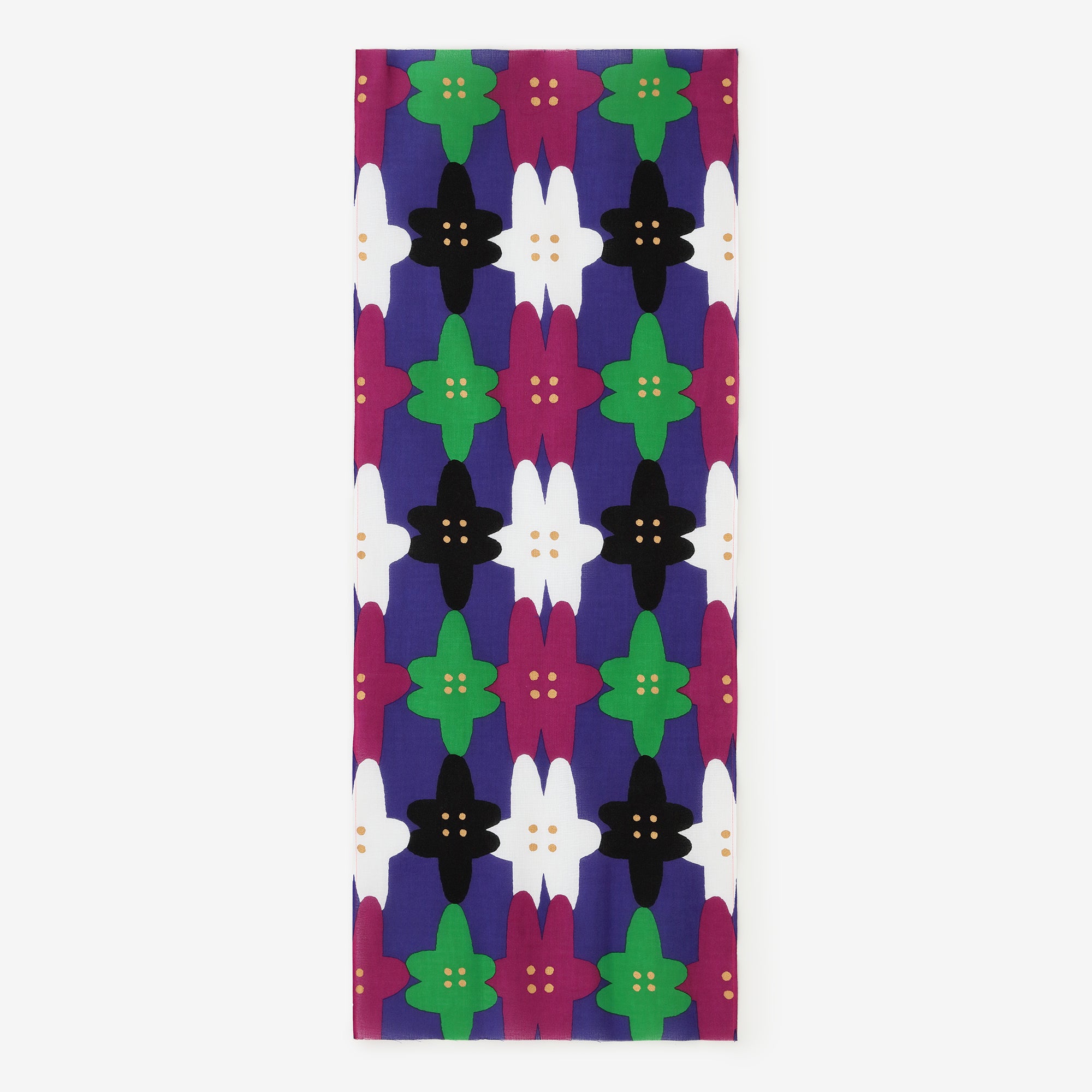【美品】伊と幸ROWSILK手染め（友禅染）正絹（トールサイズ） 伊勢木綿 textile手ぬぐい／となりどうし