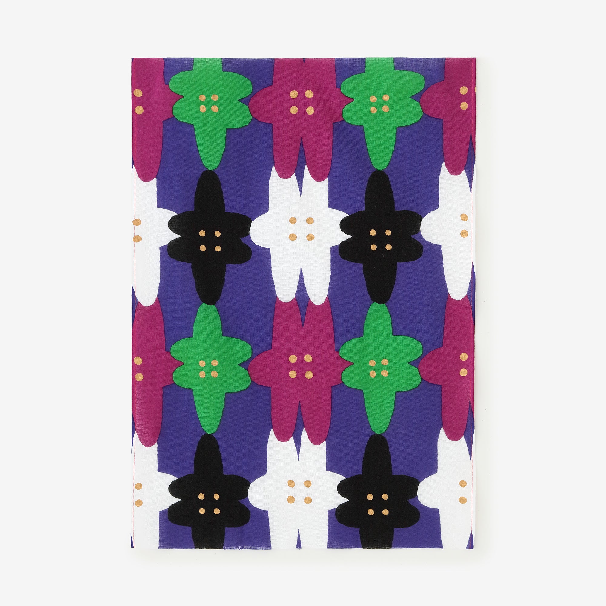 伊勢木棉圖案紋樣手巾(短版)/清朗