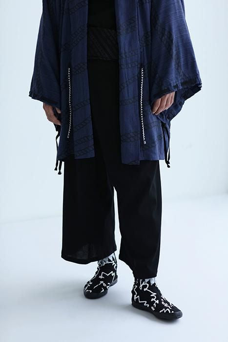 사키마루 지카타비/ 문장 검은색(후미 웨트 컬러)