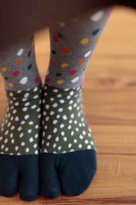 타비양말(무릎 아래) / 눈과 푸른 철 【여성용】