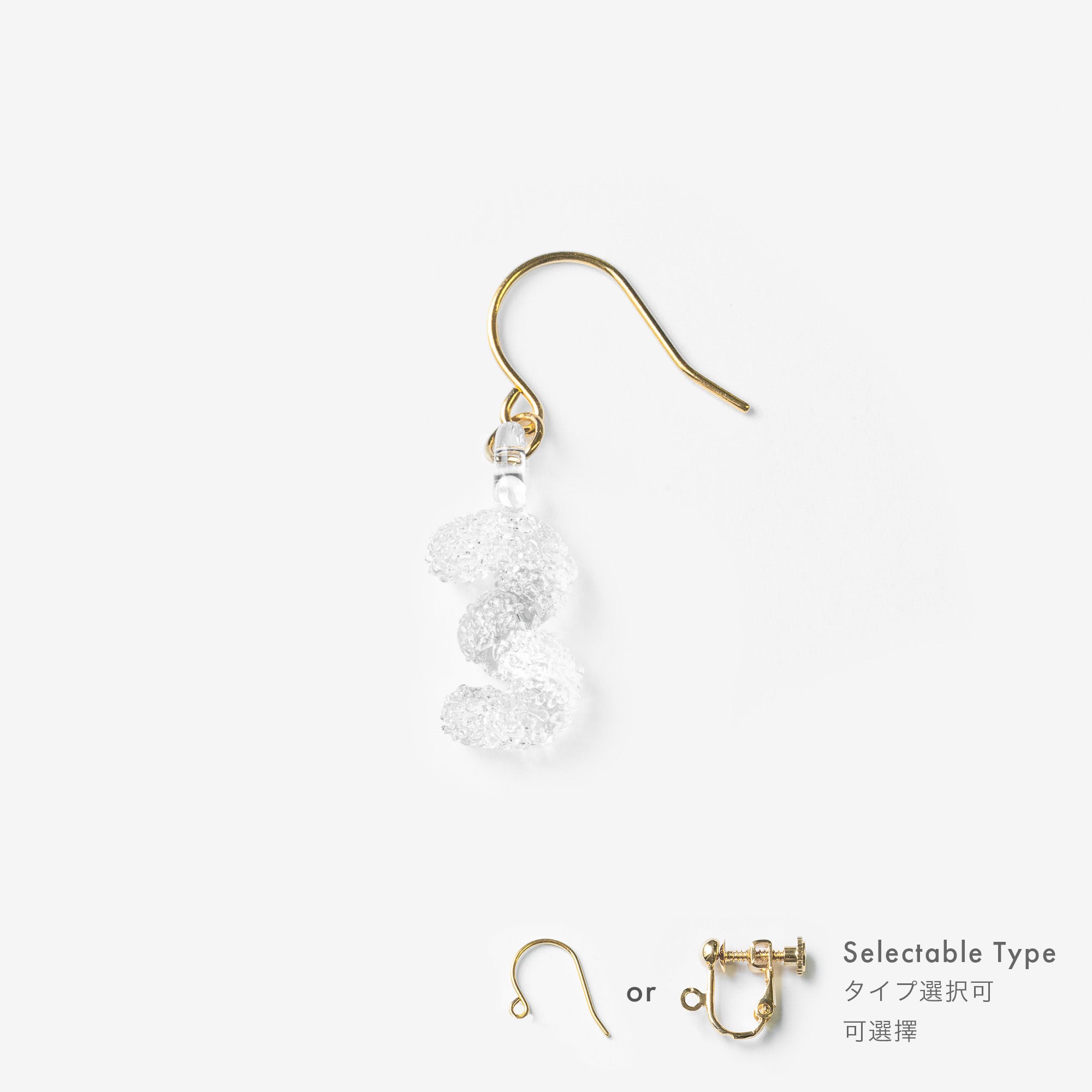 SOU・SOU×HARIO Lampwork Factory 耳環・夾式耳環(單個)/SO-SU-U 3