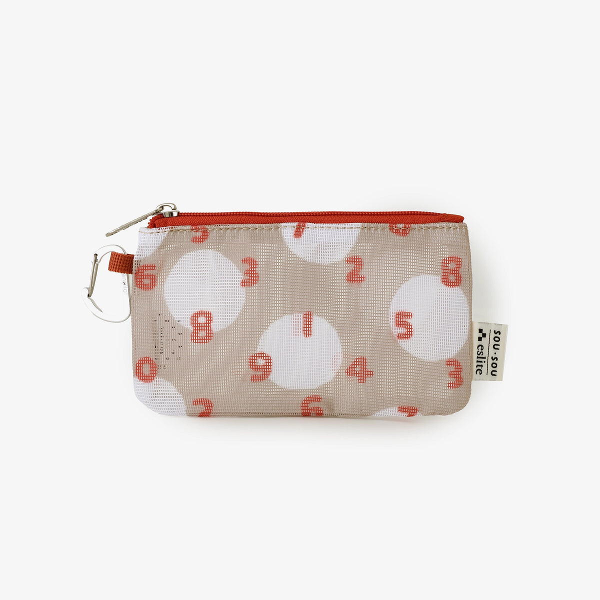 SOU・SOU×Eslite Bookstore Pochette de rangement en maille/SO-SU-U et Suigyoku Retro Rouge