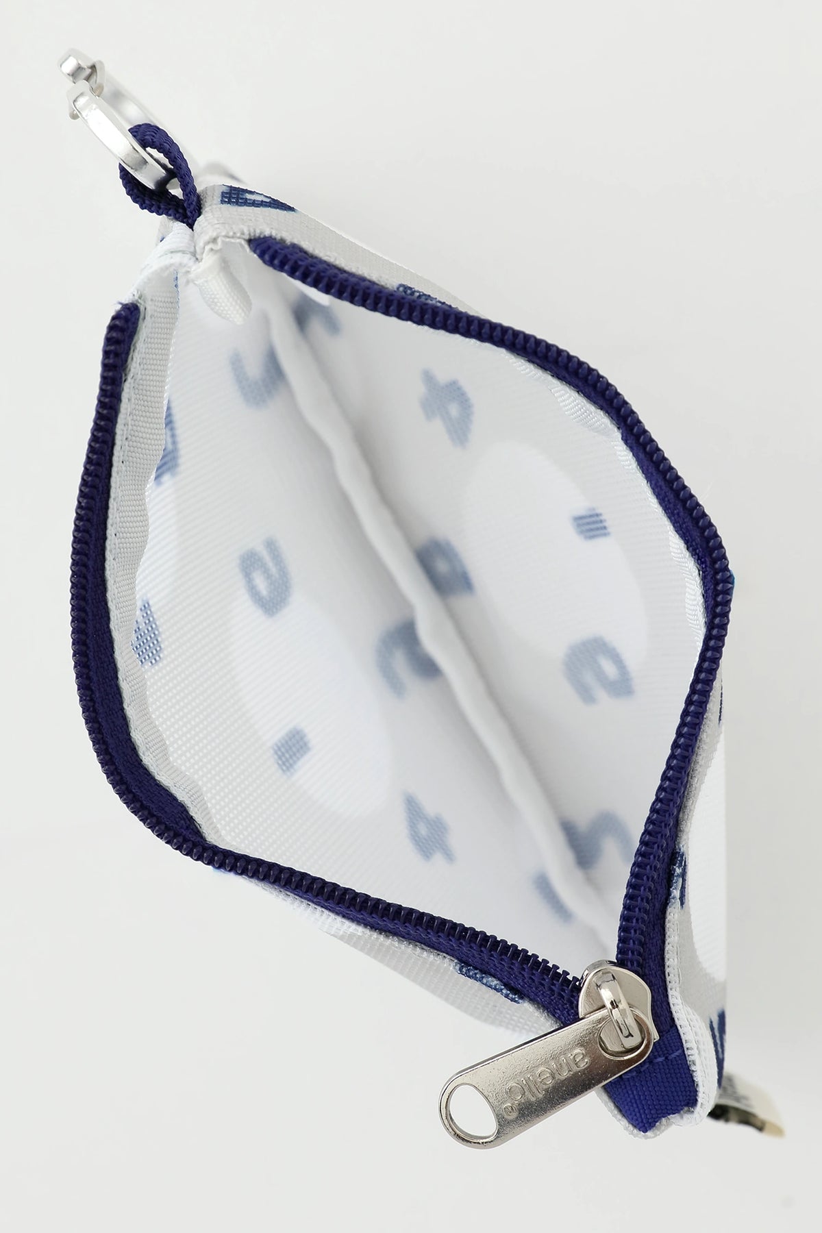 SOU・SOU×eslite bookstore Mesh Storage Pouch/SO-SU-U and Polka Dots SF Blue