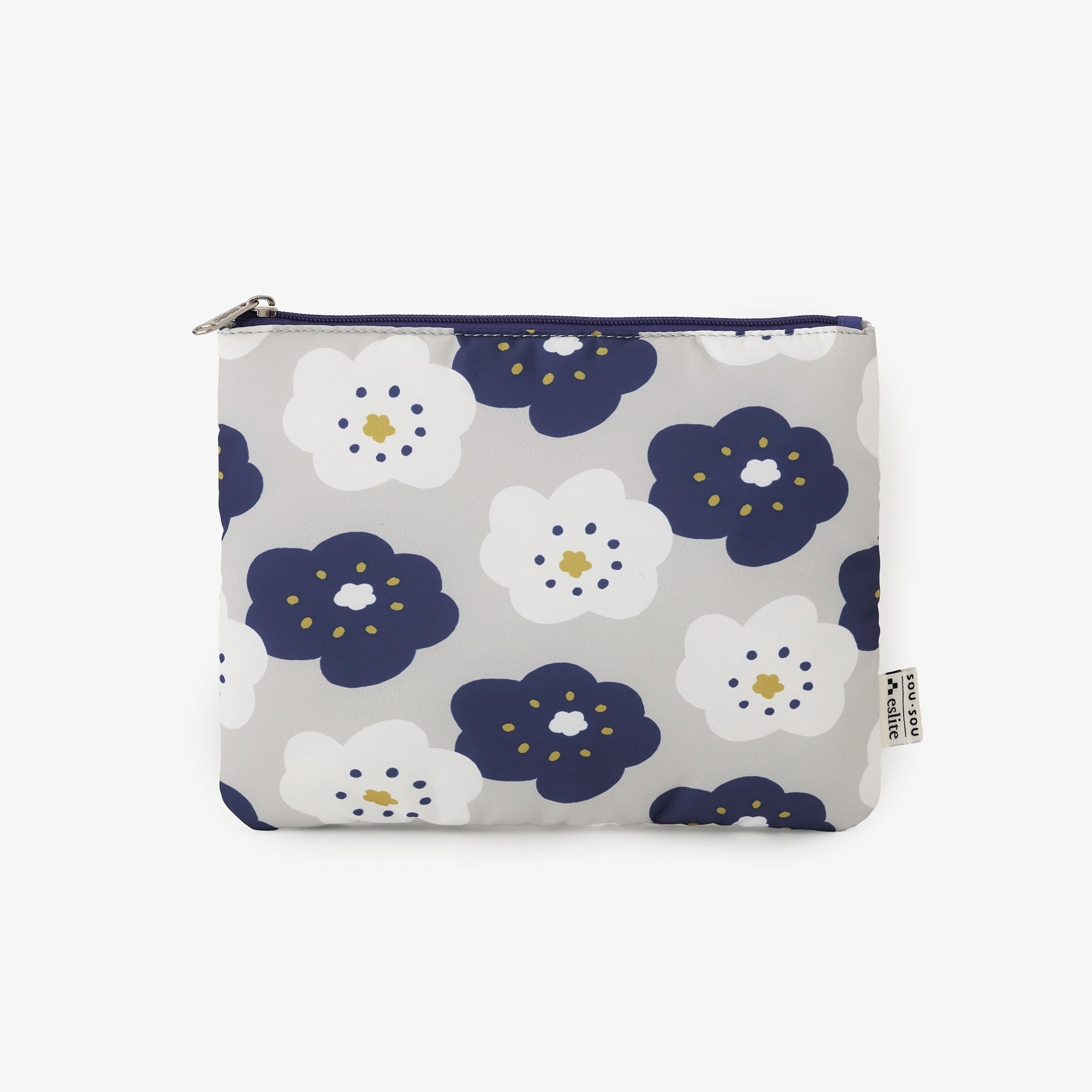 SOU・SOU×eslite bookstore Flat Storage Pouch/Smile SF Blue