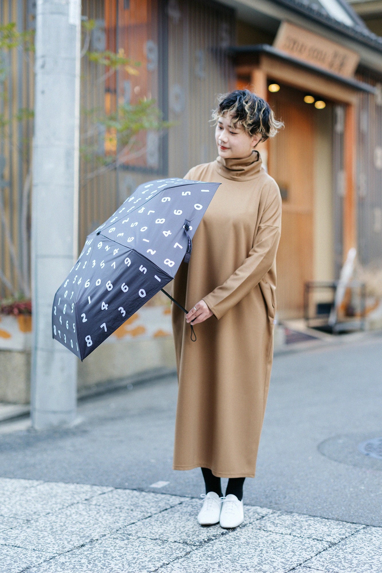 PROMOTION Lightweight Folding Umbrella for Sun and Rain / SO-SU-U Black