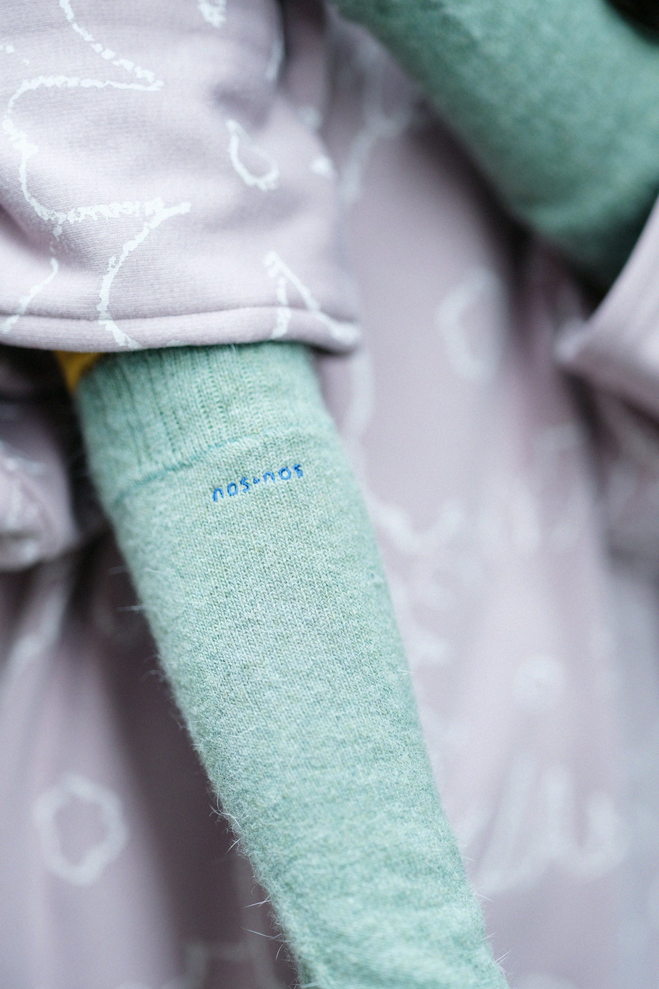 Angora Blend Arm Cover// Dark Ink Black