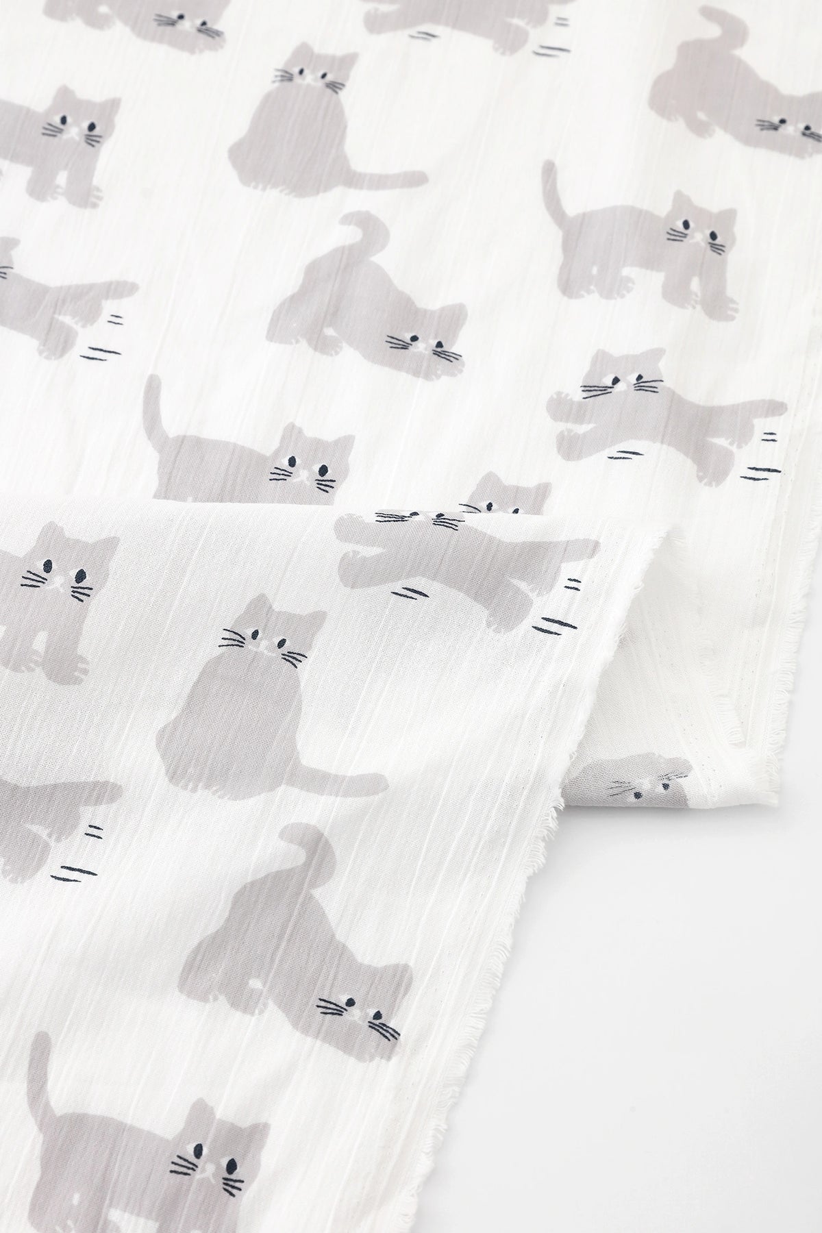 テキスタイル計り売り (高島縮 坂尾織物)/ねこ 小<50cm>