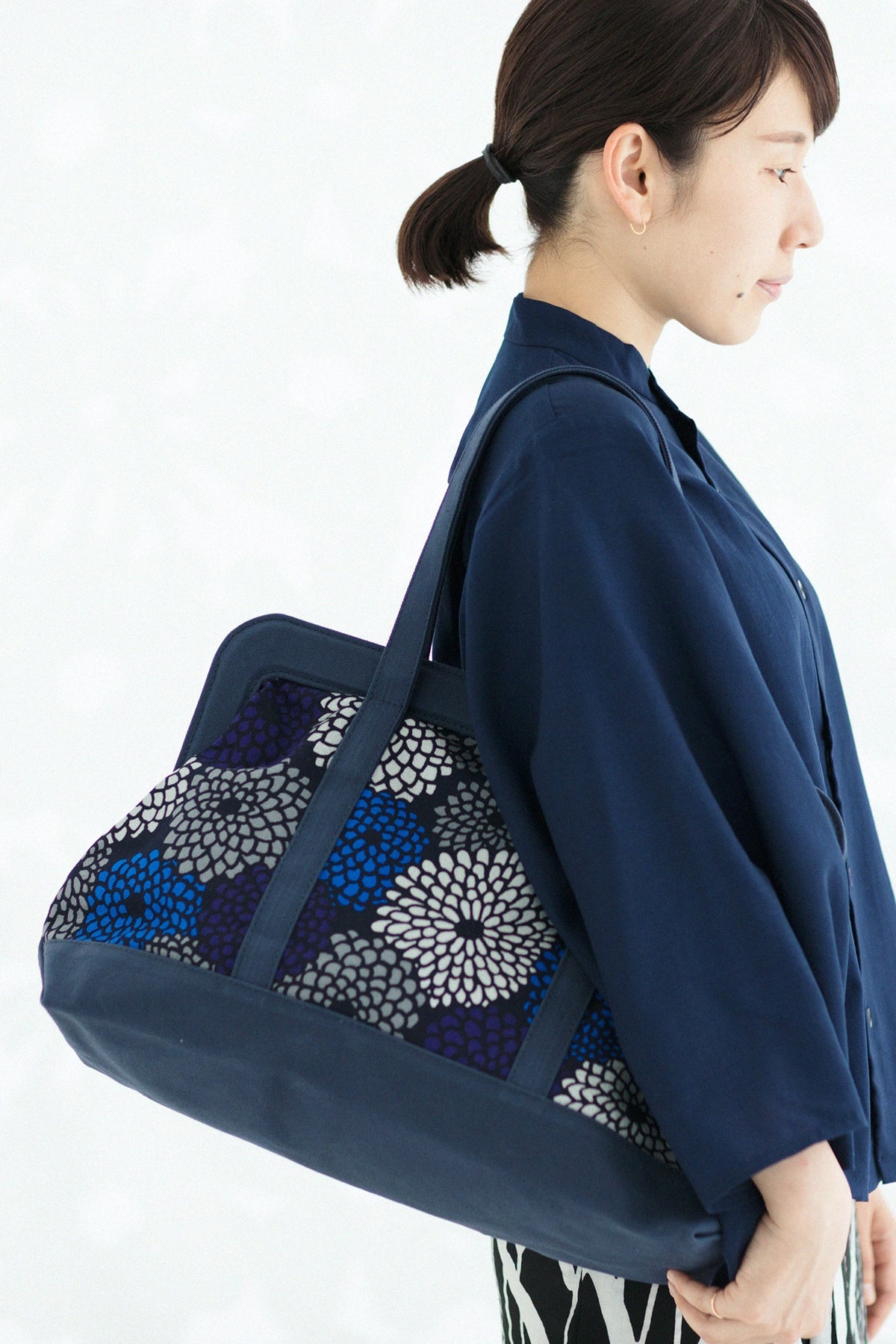 SOU・SOU×Y’SACCS Tote Gama Large/Chrysanthemum Full