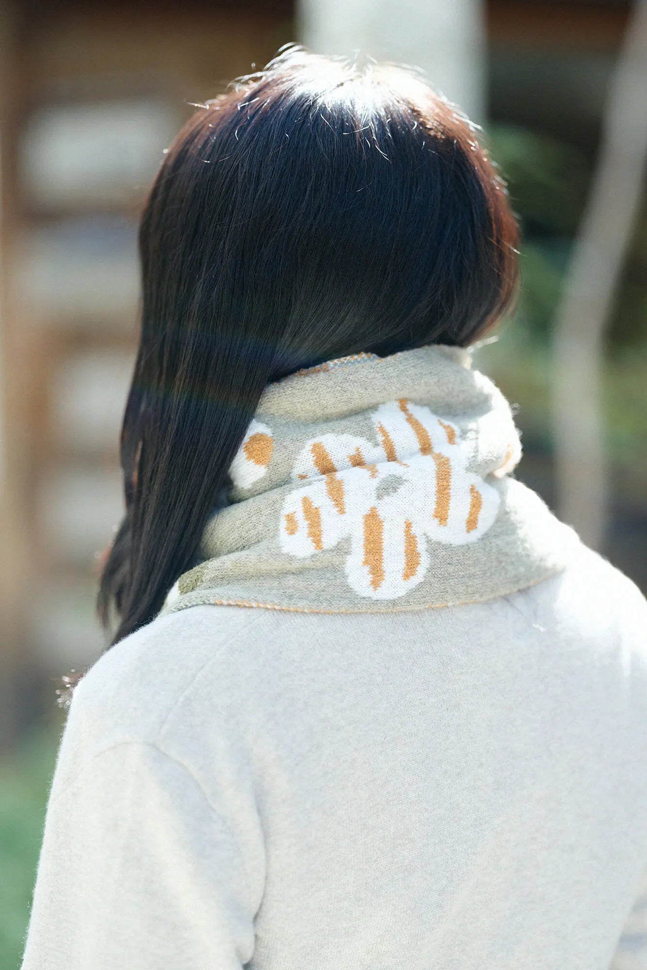 SOU・SOU×MOONBAT 草編衿(そうあみえり)/はじける 柳鼠(やなぎねず)