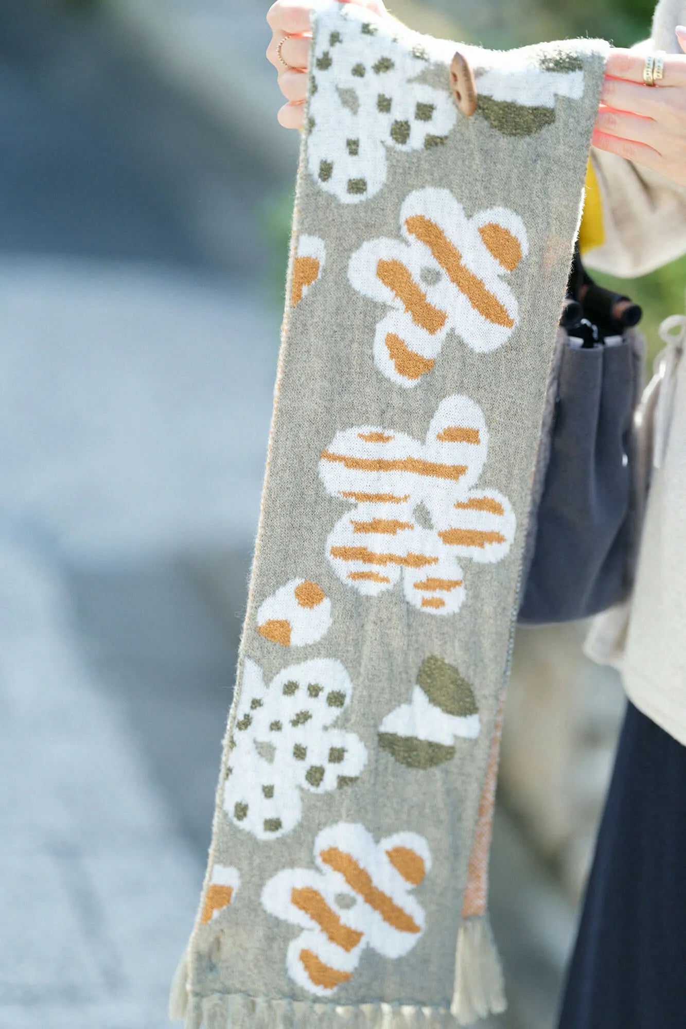 SOU・SOU×MOONBAT 草編衿(そうあみえり)/はじける 柳鼠(やなぎねず)