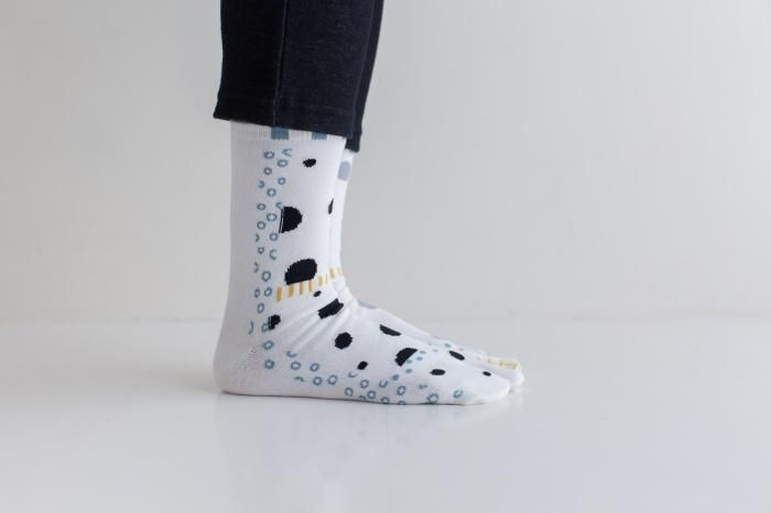 Tabi Socks (Mid-calf)/Balloon Walk White【Men・Women】
