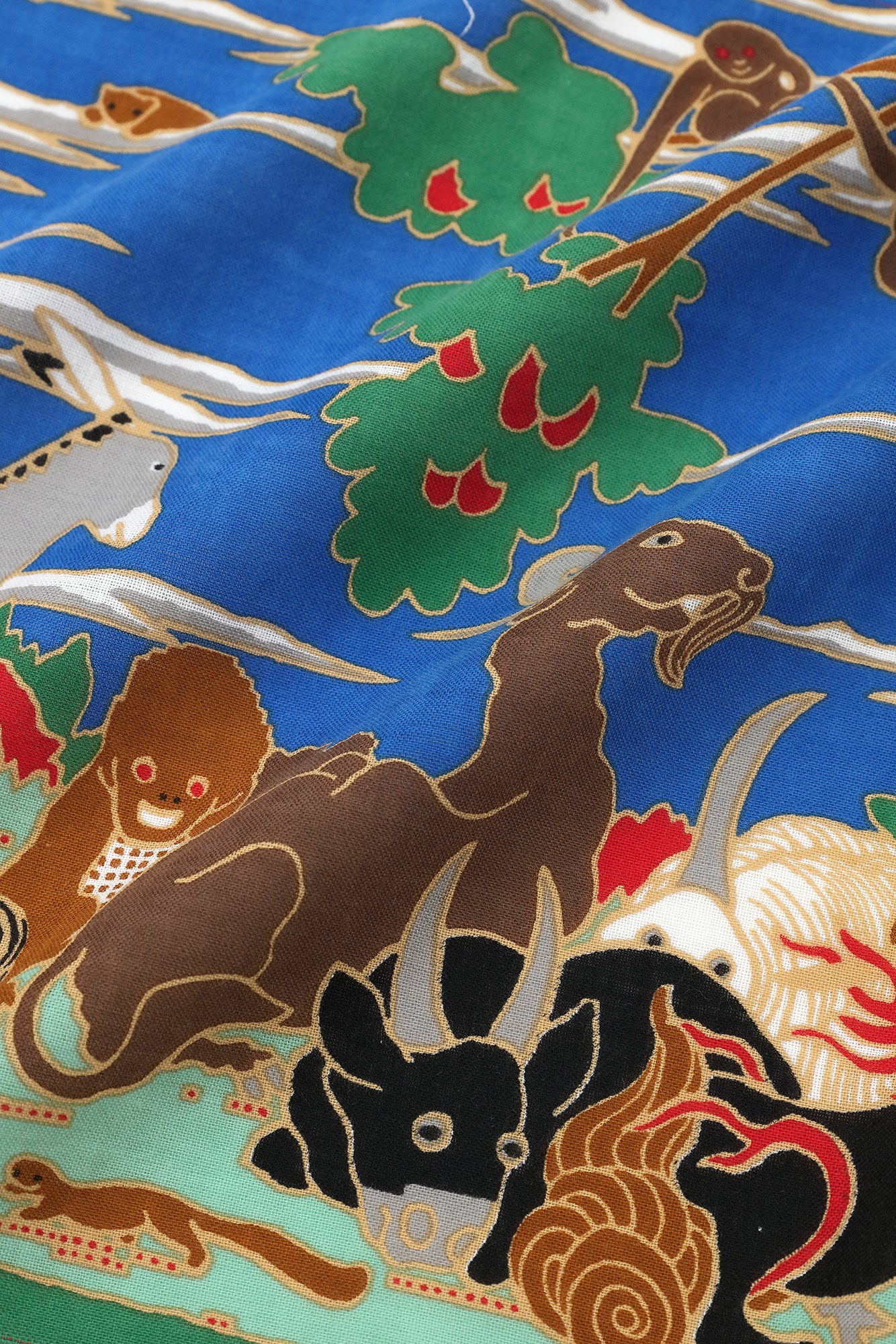 【40%OFF】Imperfect Fabric Sale <Isemomen Cotton Textile Handkerchief>/Jakuchu, Birds and Animals in the Flower Garden-Recreation