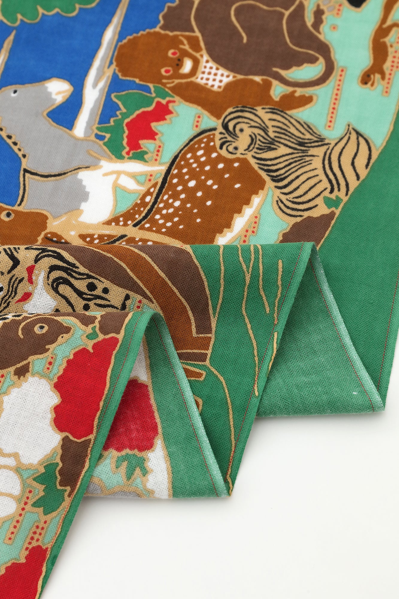 【40%OFF】Imperfect Fabric Sale <Isemomen Cotton Textile Handkerchief>/Jakuchu, Birds and Animals in the Flower Garden-Recreation