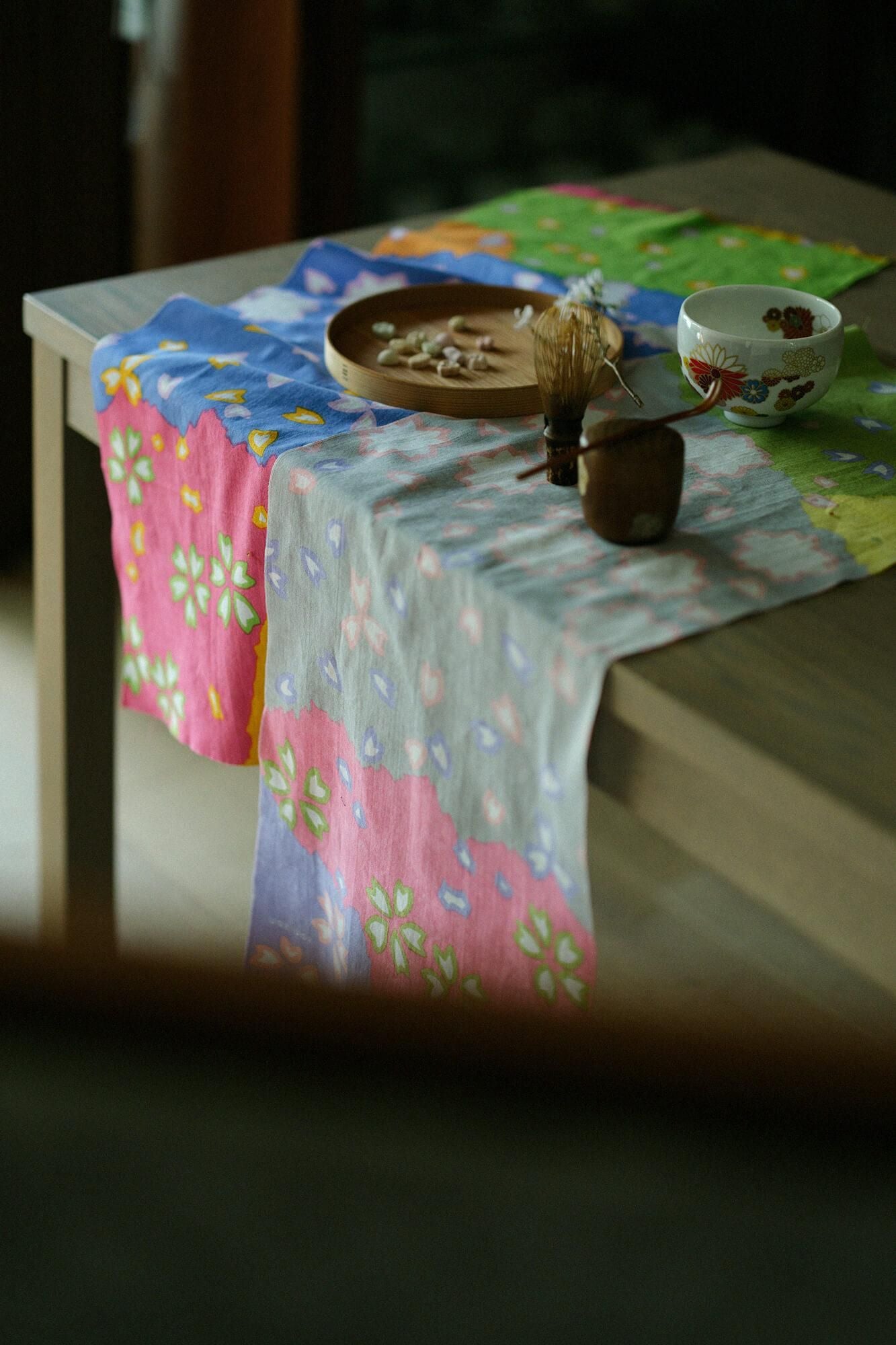 【net limited】Isemomen Cotton Textile Handkerchief / Sakura Sakura Maruyama