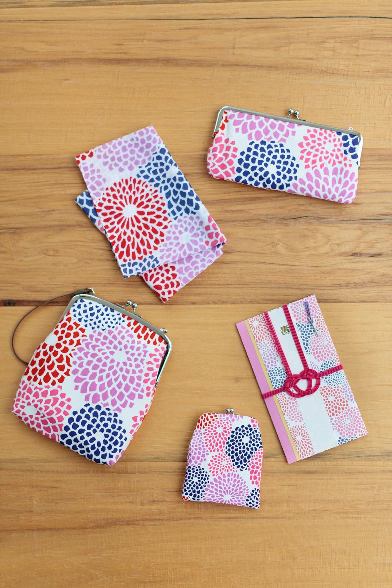 Ise cotton textile tenugui / chrysanthemum Tufts