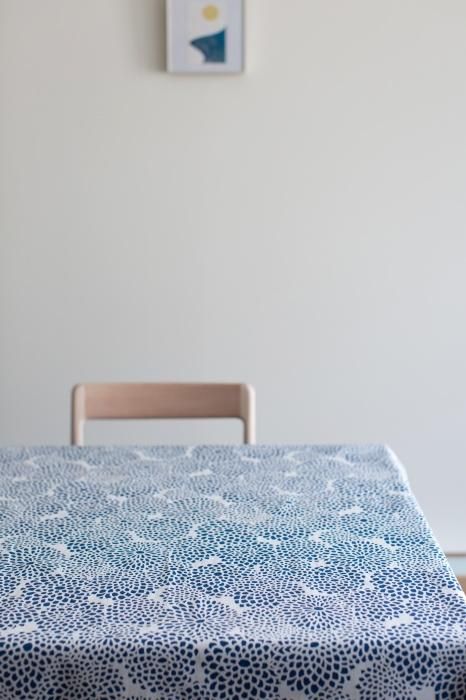 布料剪裁販售 (21號平織棉)/全菊 鳥白色<50cm>