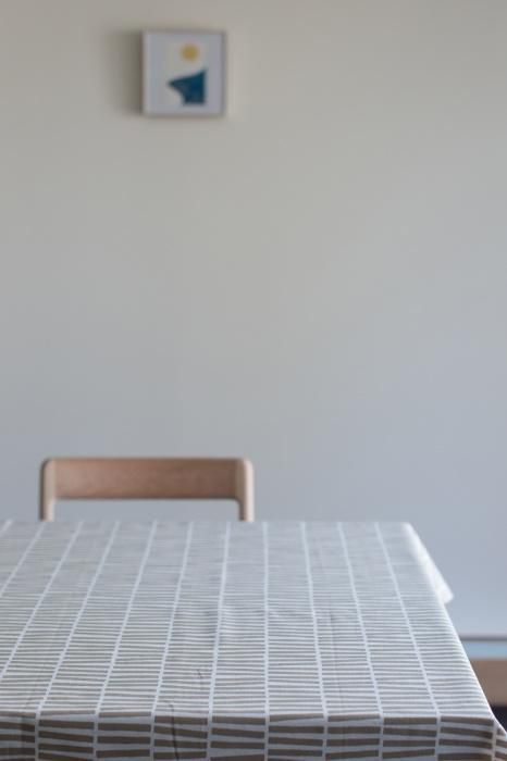 텍스타일 원단 (21st Plain 직조)/효시기(Hyoshigi) 흰색×모래 색 (Sunairo) <50cm>