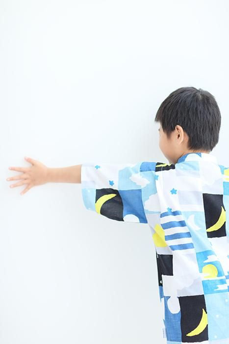 ●いせもめん こどもじんべい/つきとほし