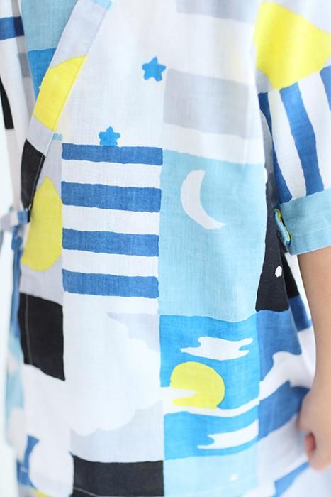 ●いせもめん こどもじんべい/つきとほし