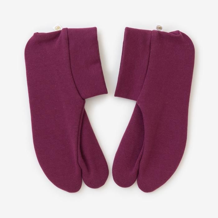 拉伸塔布袜子,棉花,平原 / kyomurasaki *与防滑