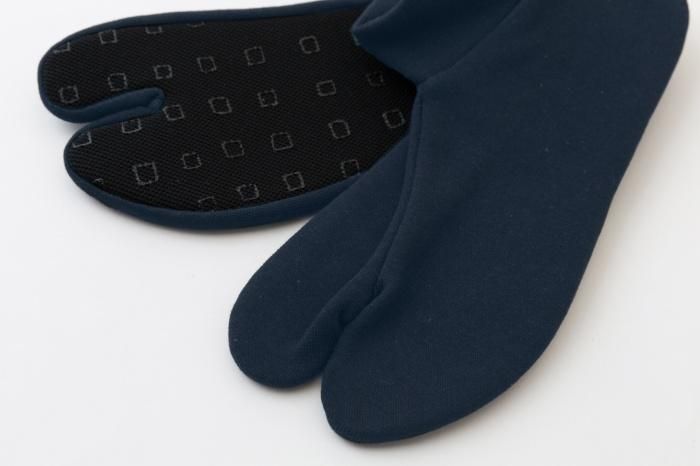 스트레치Tabi 양말,면, 평범한/해군 철 (Tetsukon) *슬립 안티 슬립