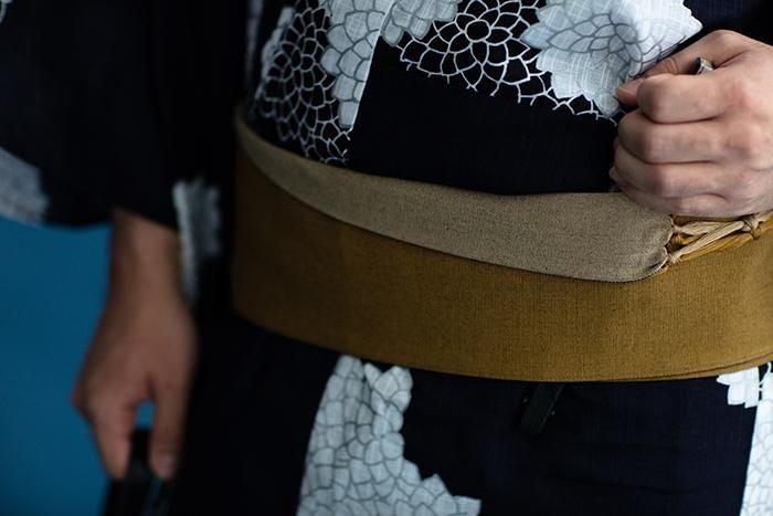 和服紐帶 /黃唐茶×亞麻色