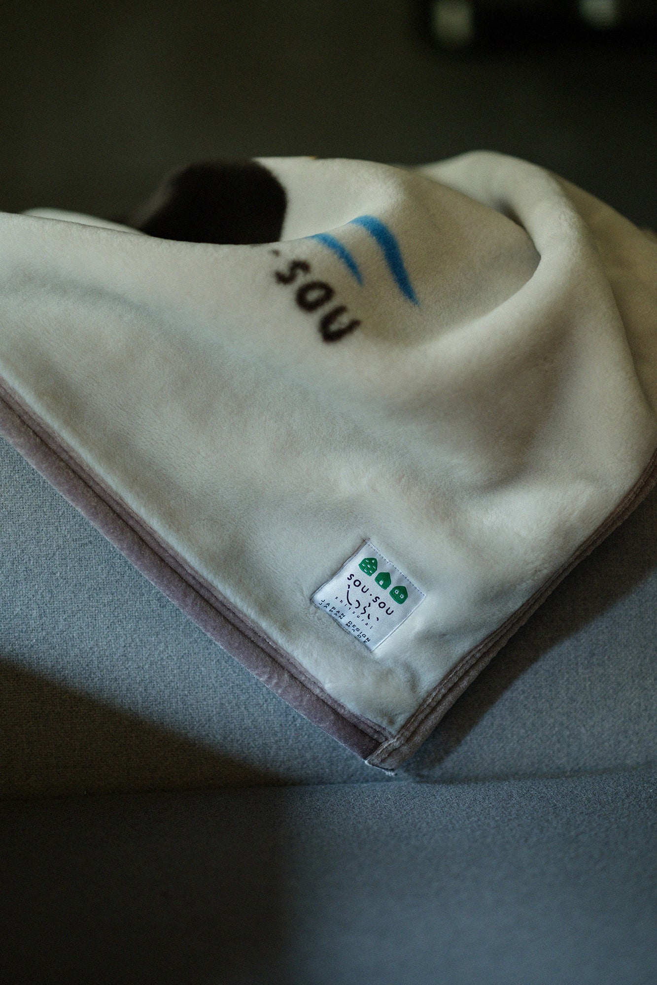 SOU・SOU×森彌毛織 丙烯酸纖維 小蓋毯/貓