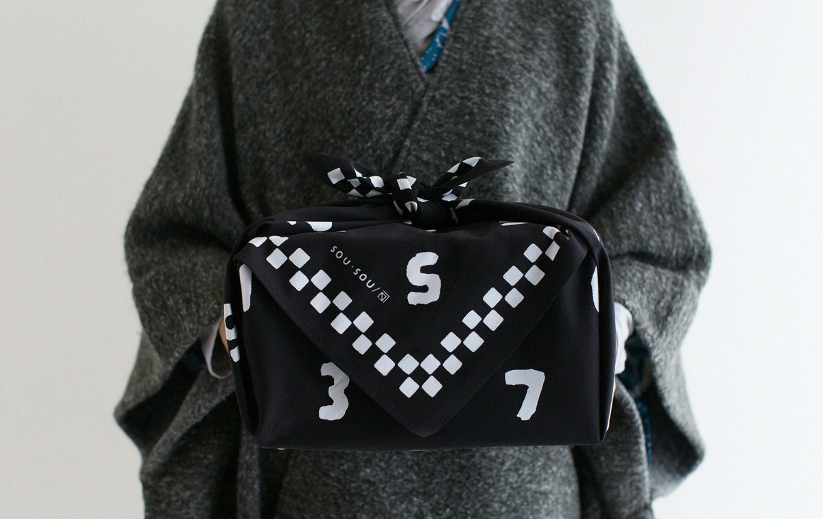 SOU・SOU×Arakawa Masujiro Shoten Furoshiki (mittel)/SO-SU-U Nurebairo (Nurebairo)