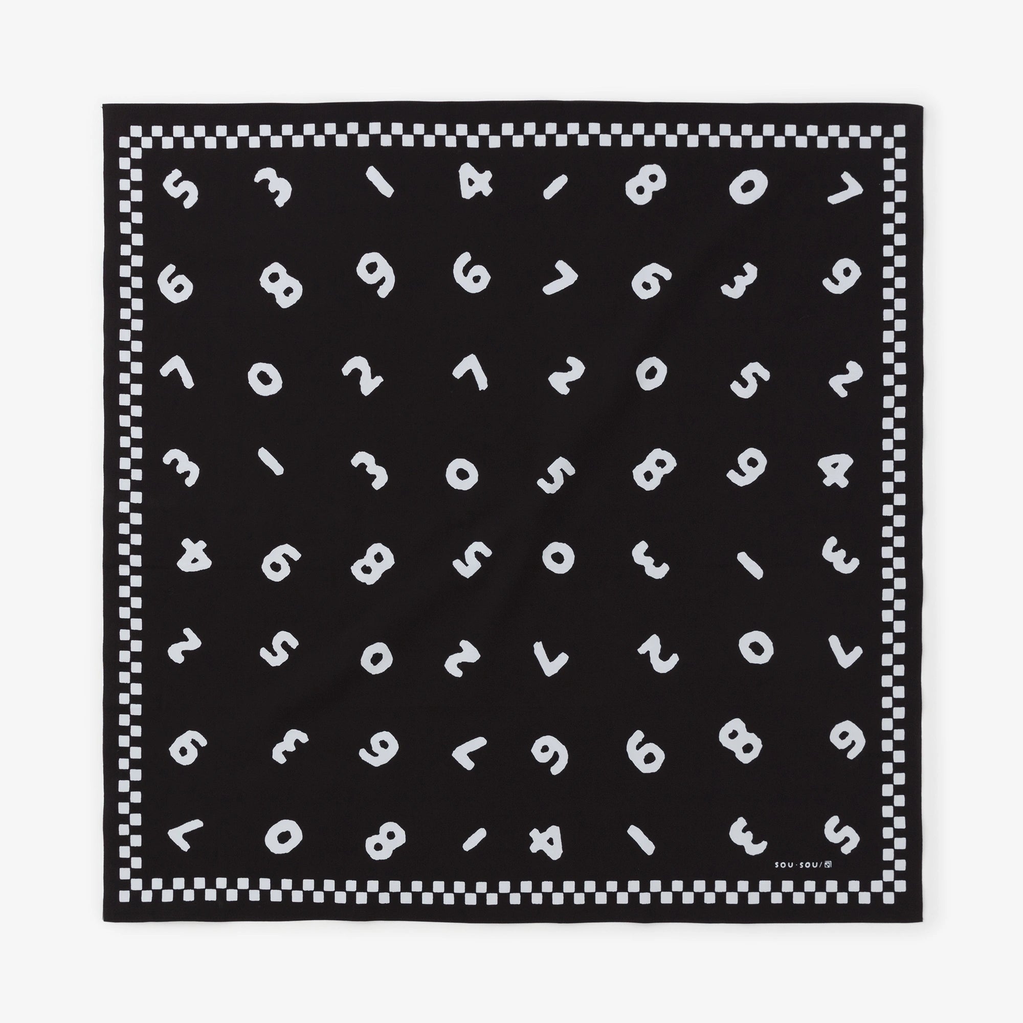 SOU・SOU ×Arakawa Masujiro Furoshiki (Medium) / SO-SU-U Black