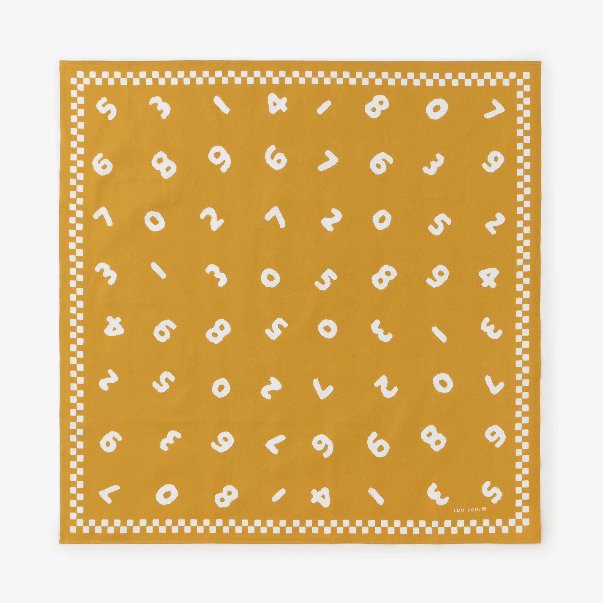 SOU・SOU ×Arakawa Masujiro Furoshiki (Medium) / SO-SU-U Golden Yellow